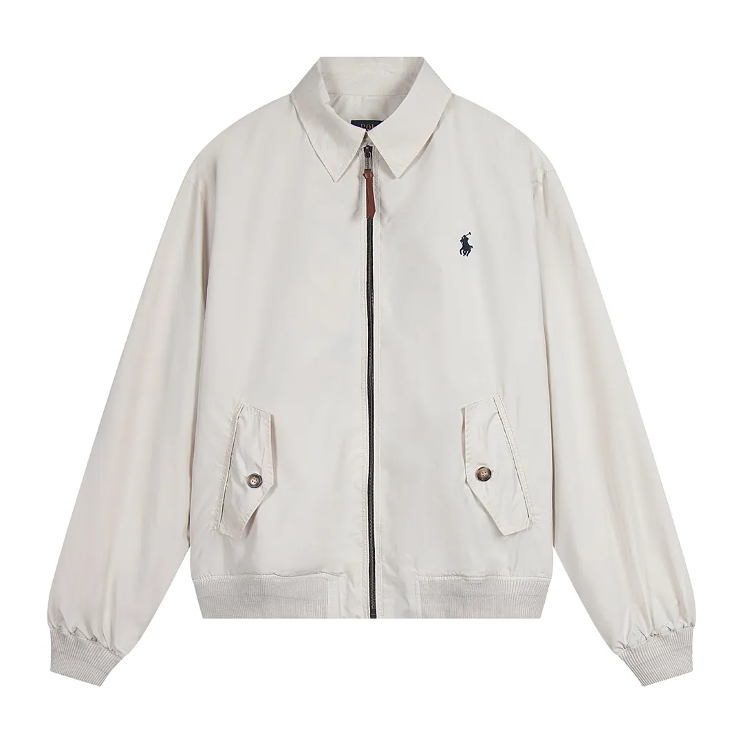 P316 Color: black/light card/off-white Size: S M L Customized two-color webbing strip on the back collar, with zippered side pockets inside ✅ - POLO brand zipper, genuine leather zipper piece, dark and light two-color buttons ✅ - RL25SS new jacket fabric is made of lightweight polyester fiber, windproof and waterproof, lighter, suitable for travel or daily outdoor sports, simple line design and wide and neat tailoring, unisex style for both men and women, good for commuting, classic and durable